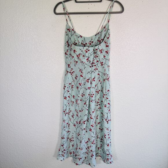 Vintage Express Dress Womens 9/10 Floral Cherry Blossom Y2K 90s Romantic Spring - Picture 2 of 12